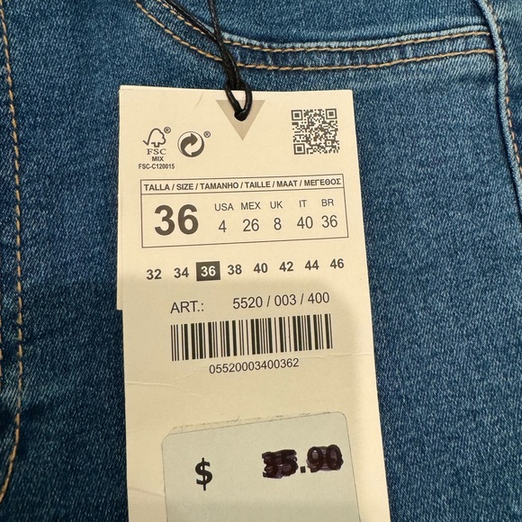 Zara Women’s size 2 jeans NWT - Picture 4 of 4